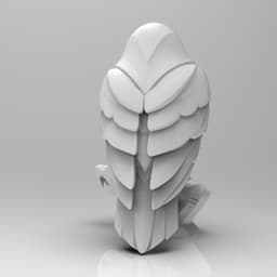 Mystical Raven Minimalist Sculpture 3d model