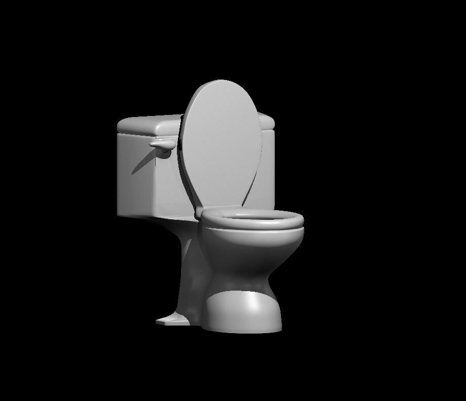 Toilet Mimic - Toilet Mimic Hiding - 3d model render - D&D - 3d model