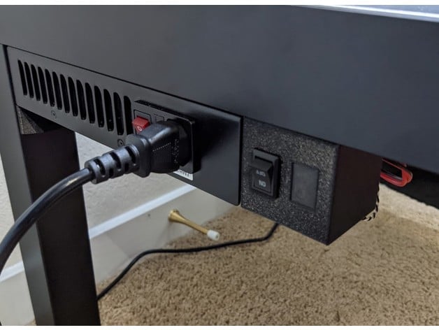 Open Back Switch Box for Lack Enclosure V2 3d model