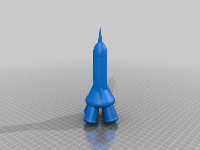 rocket 3d model