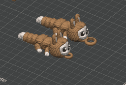 Longbubu - Flexi Articulated Labubu Figure Keychain, Bag Charm & Straw Buddy - No Supports 3D Print 3d model