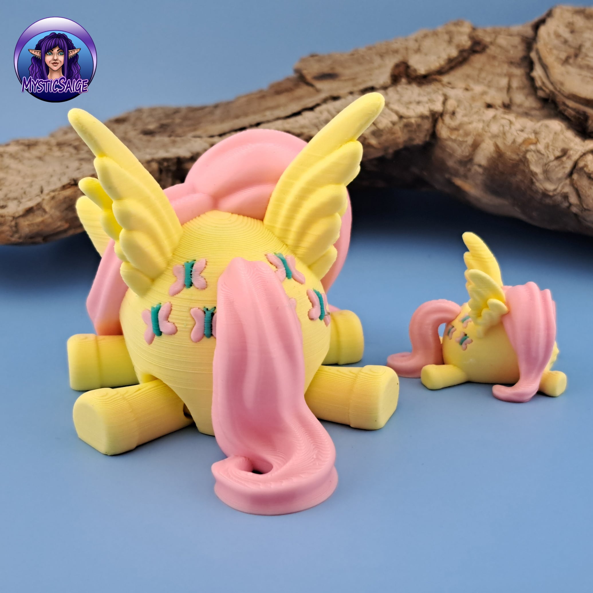 Butterfly Pony Puff - Extra Model 3d model