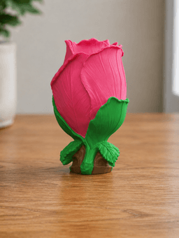 rose bud flower vase 3d model