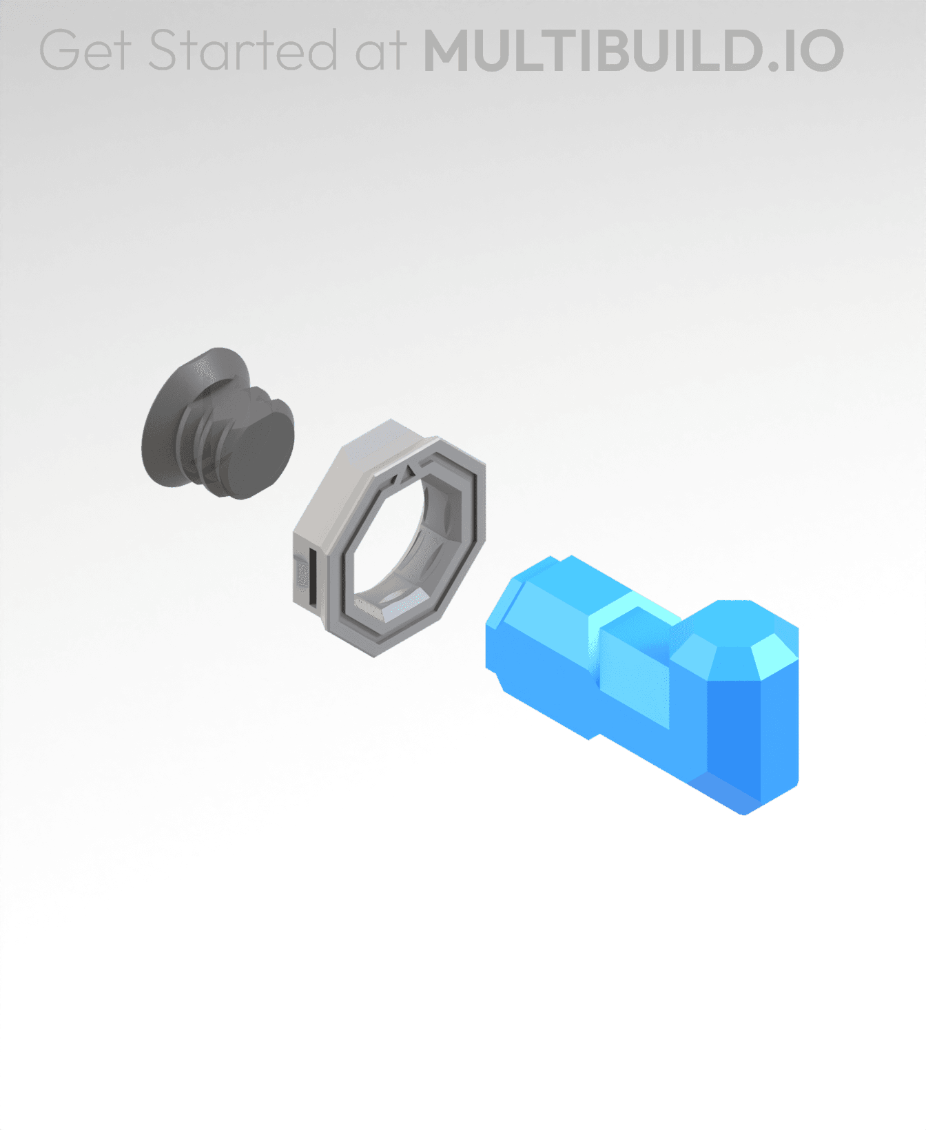 20x7.5 mm Hook (Bolt-Locked Insert) 3d model