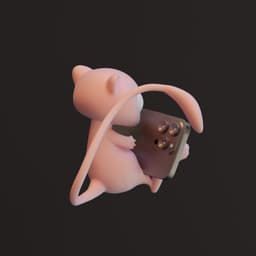 Mew Phone Stand Holder 3d model