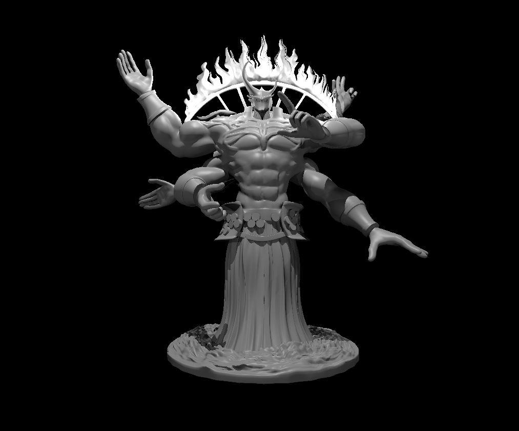 Elemental God - Elemental God - 3d model render - D&D - 3d model