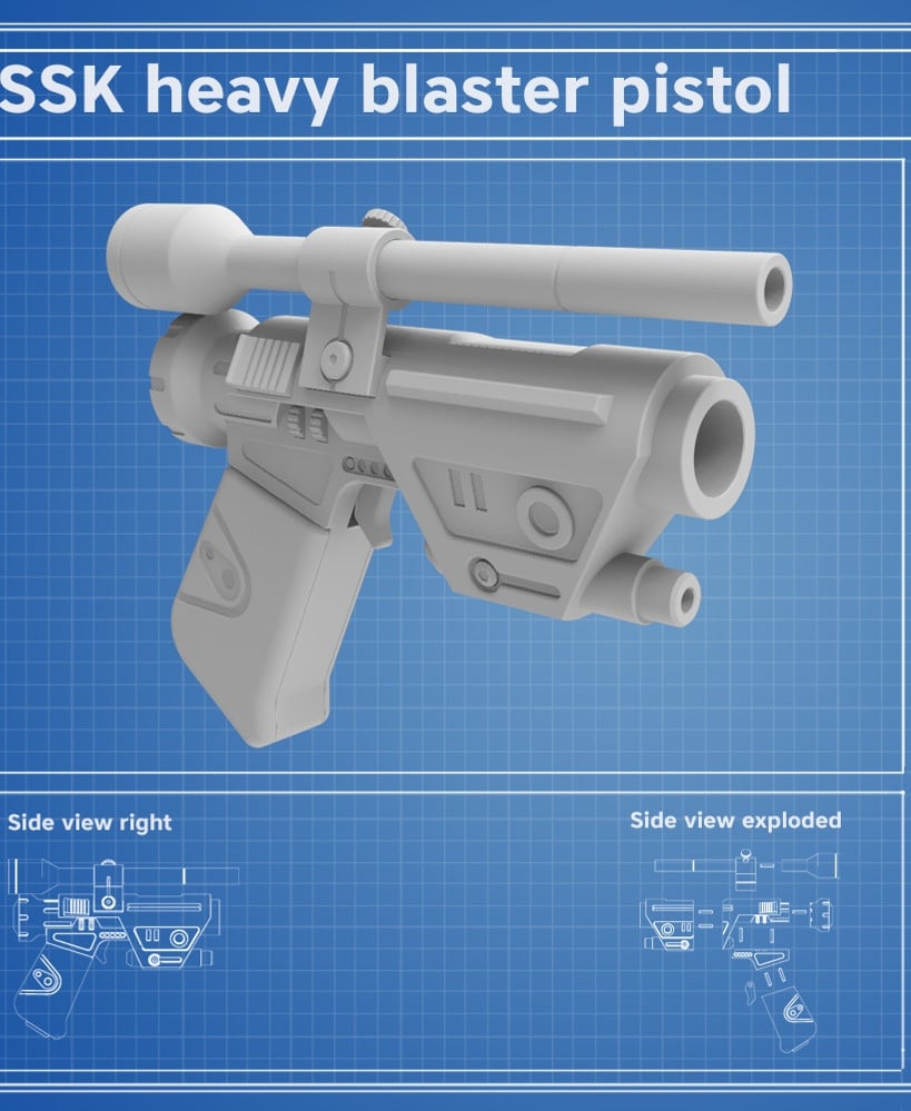 SSK Heavy Blaster 3d model