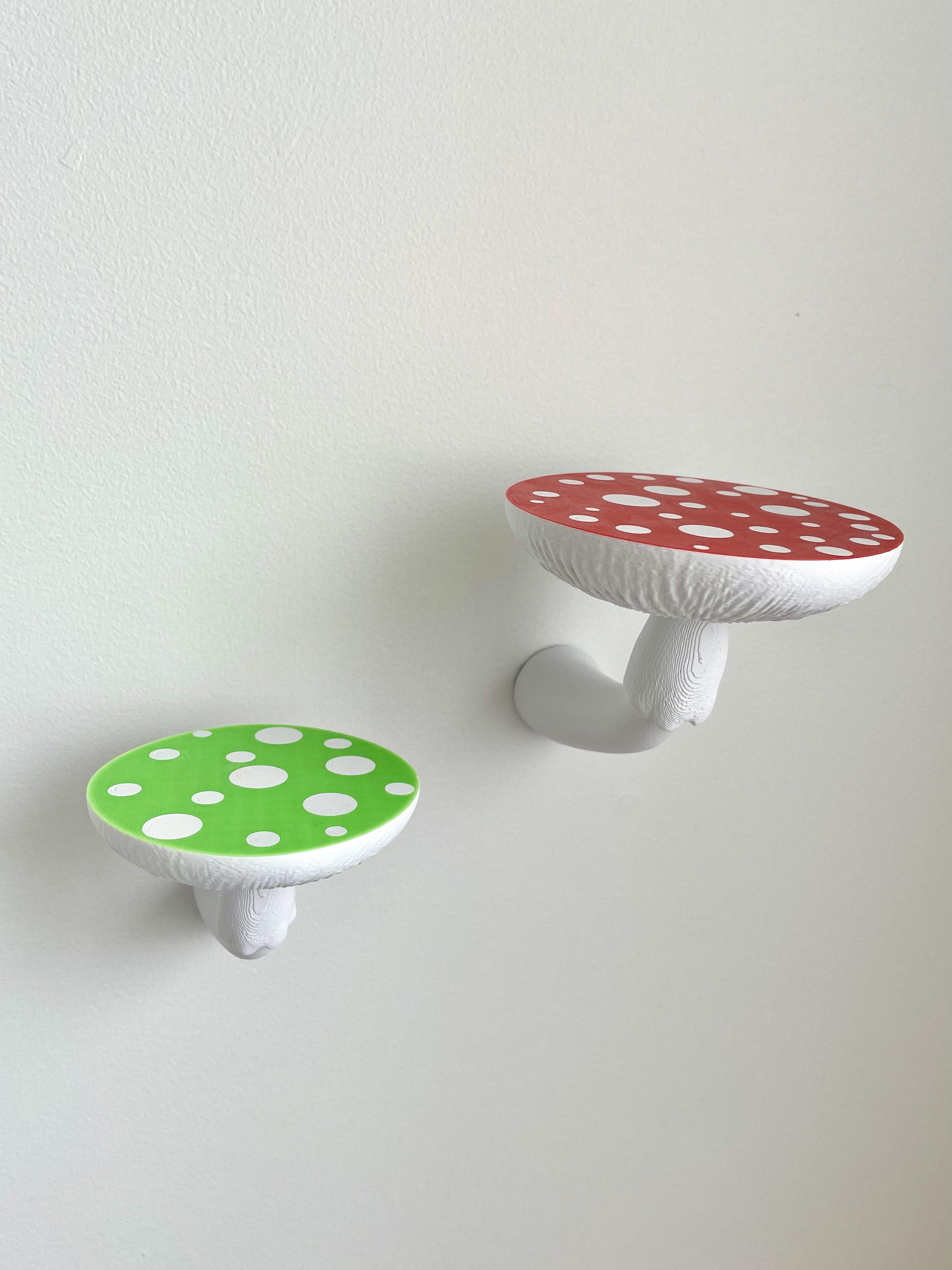Mushroom Floating Shelf Decor /3MF  3d model