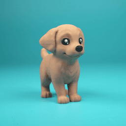 Labrador Retriever Puppy 3d model