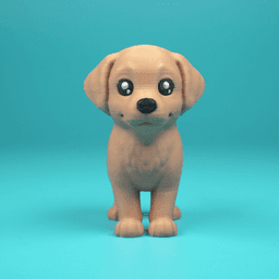 Labrador Retriever Puppy 3d model