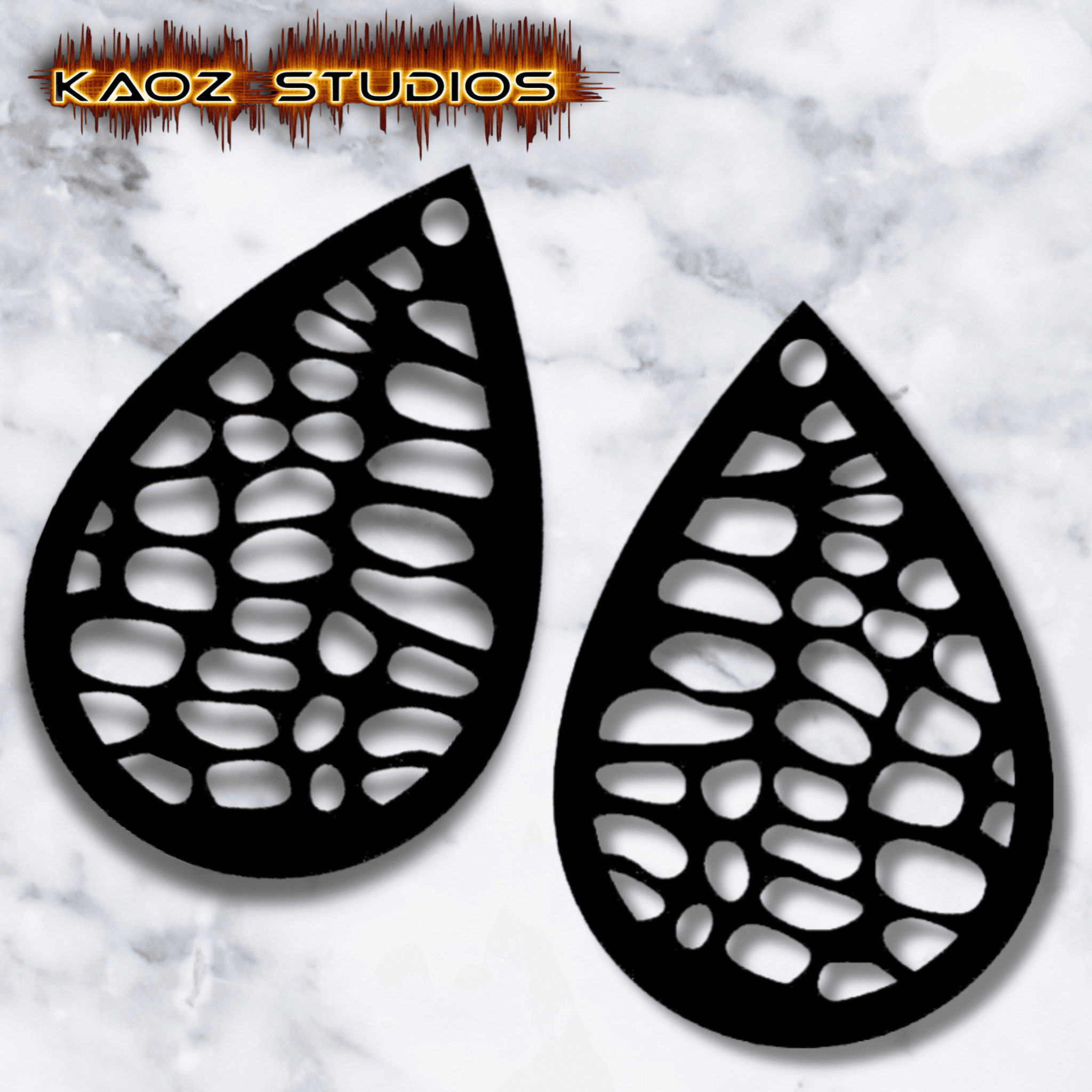 aligator drop earrings-1.stl 3d model