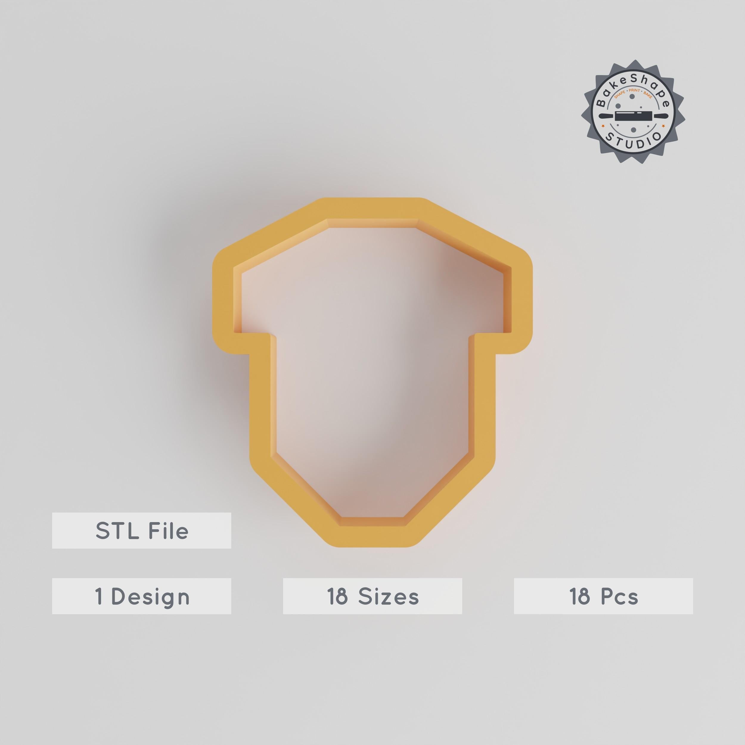 Bodysuit Shape Cutter Set, 18 Sizes, Perfect for Cookies, Fondant & Clay, Fashion Wear Design, Includes 18 Pieces PRODUCT_3624 3d model