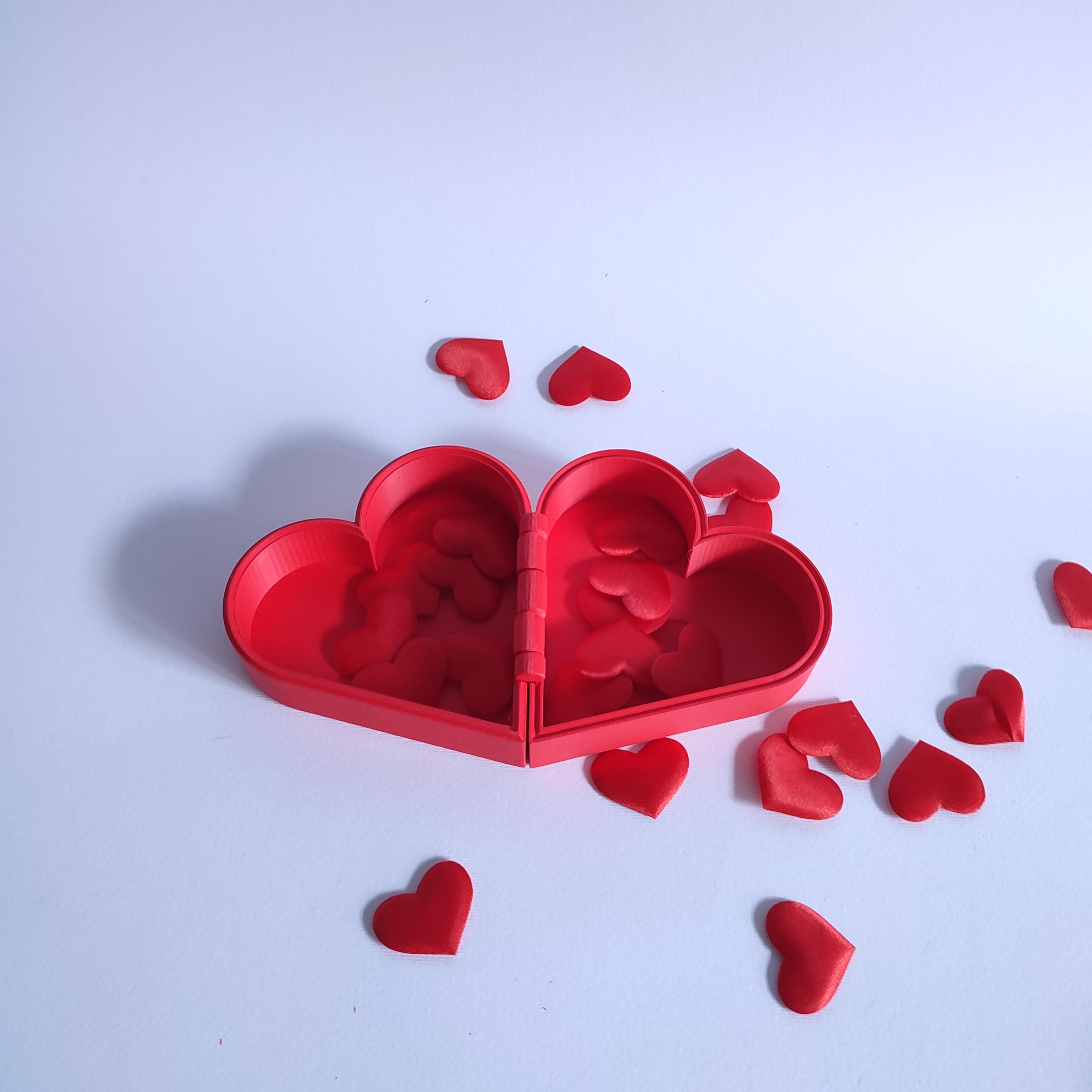 Heart Box Print in place 3d model