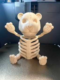 Teddy Bear Skeleton Decor / No Supports 3d model