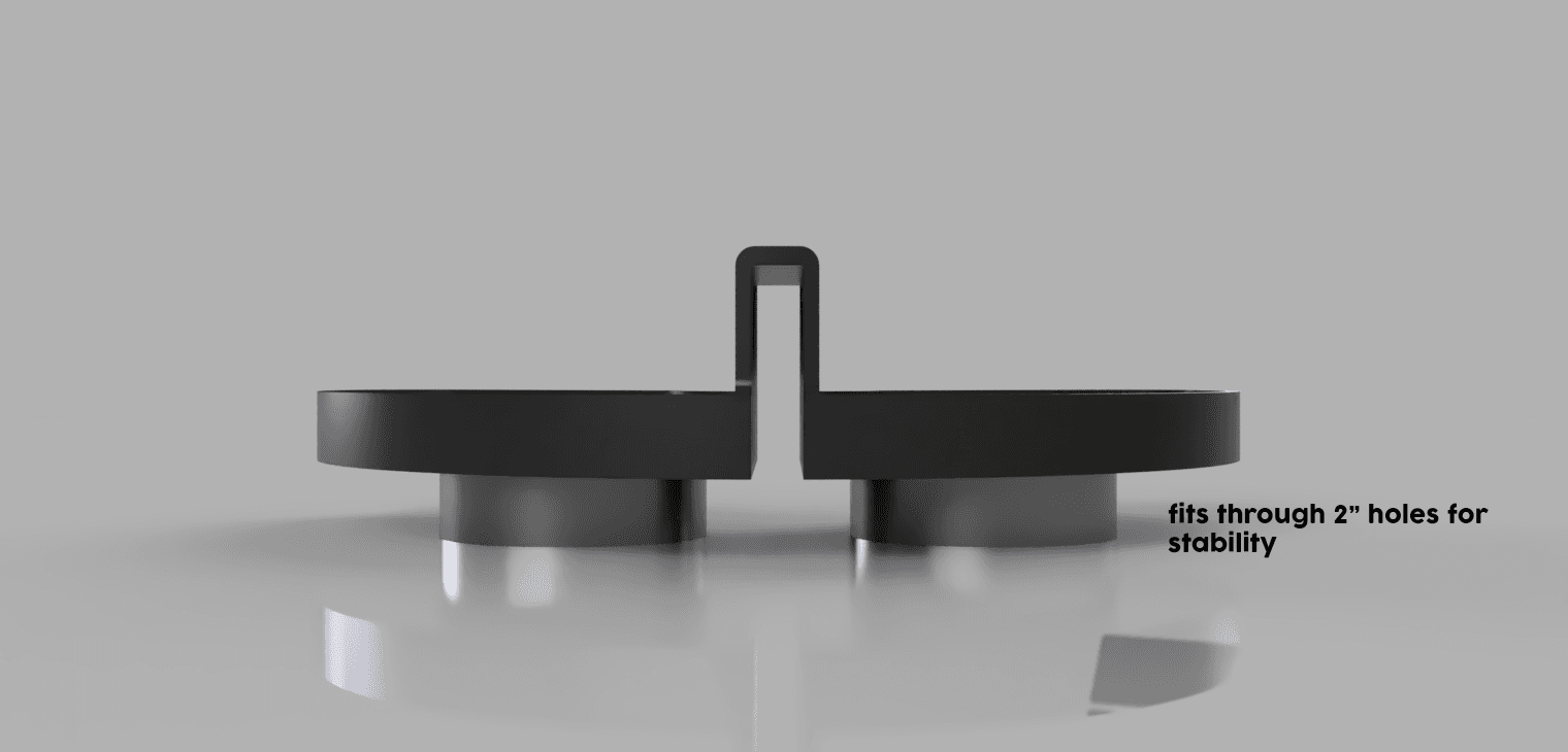 EQ6-r accessory tray for tripod spreader 3d model
