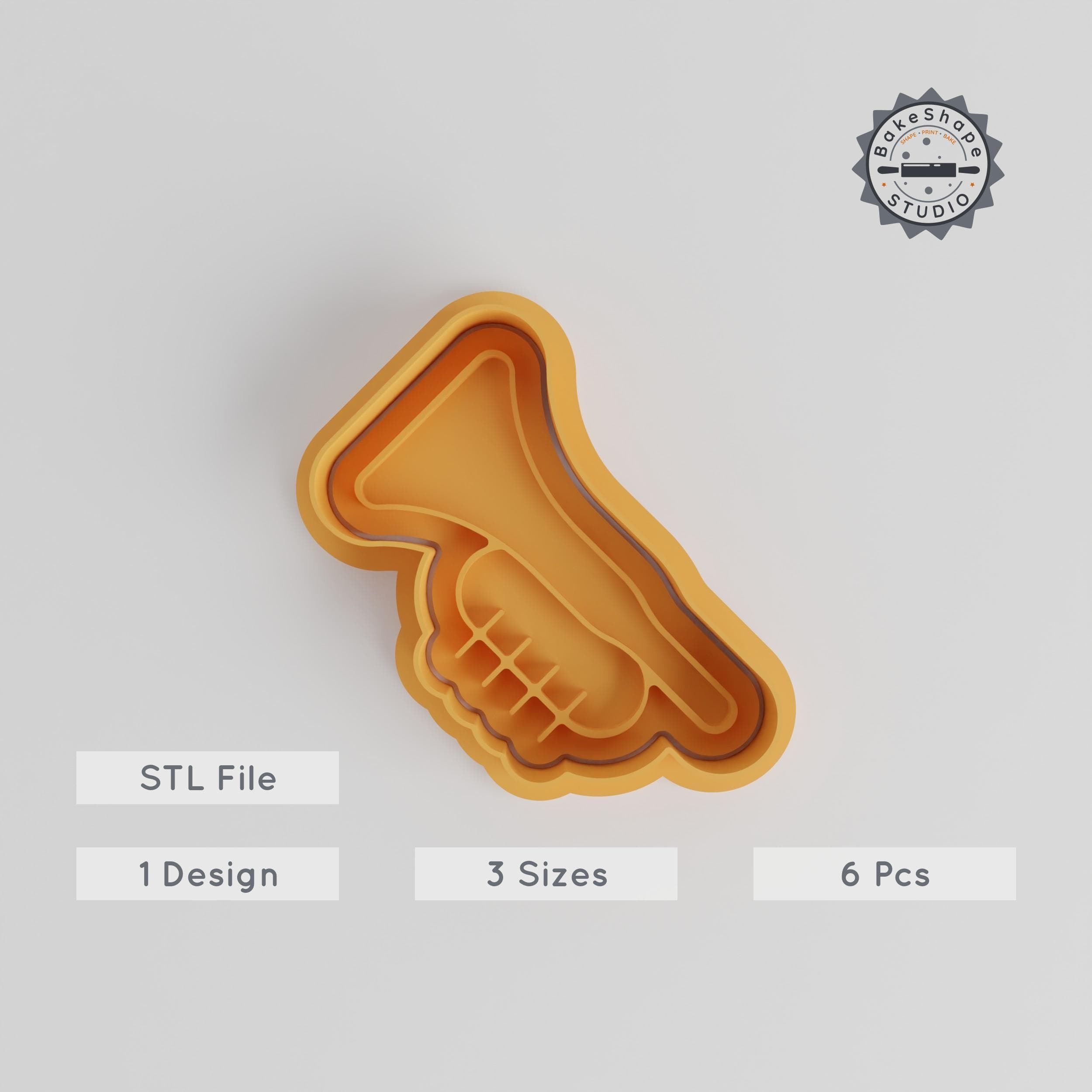 Tuba Shape Cutter & Stamp Set, Music Theme, Brass Instrument Cookie Tools, Sizes S/M/L, Perfect for Fondant & Baking PRODUCT_4980 3d model