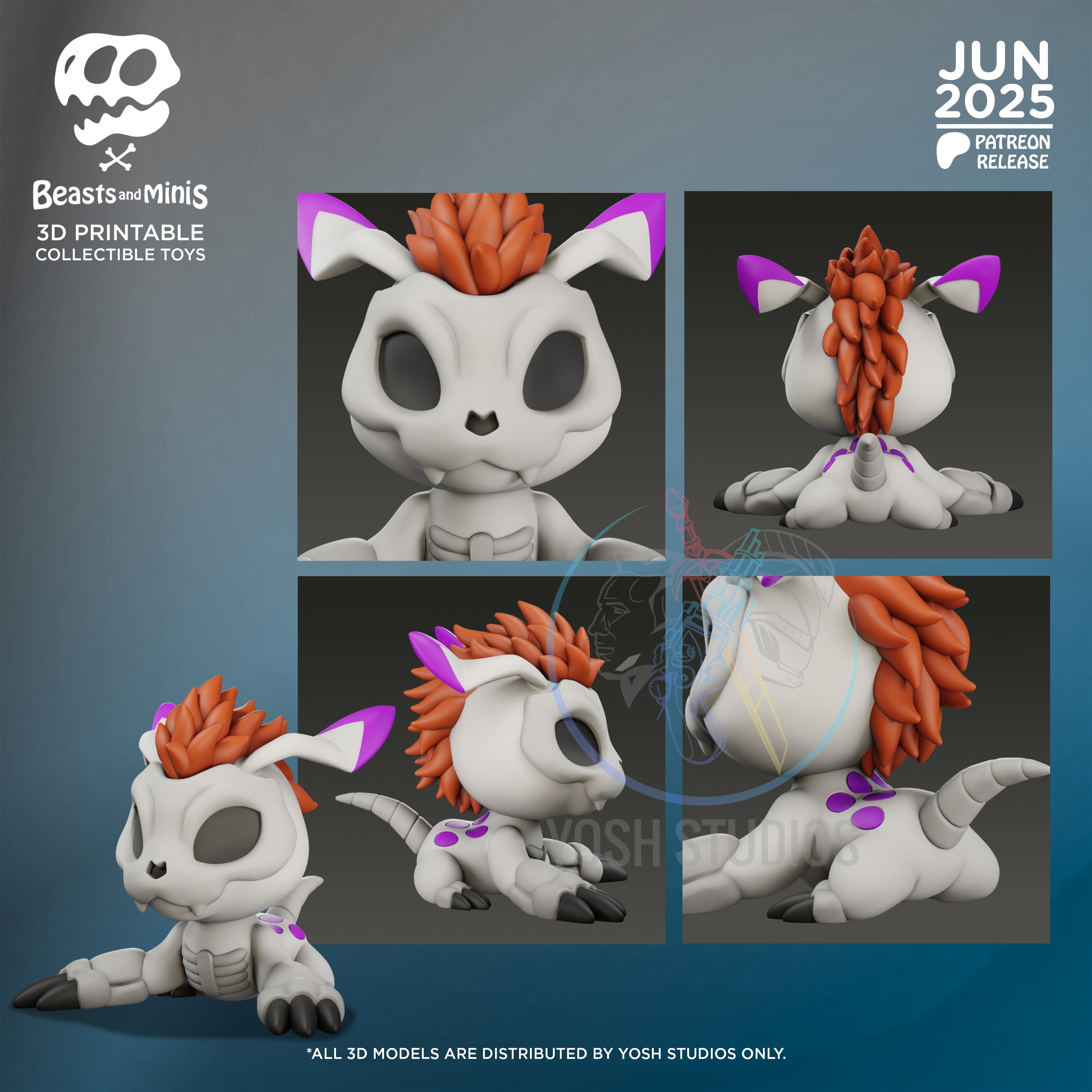 Goma Boney Beast 3D Printer STL File 3d model