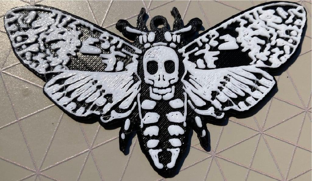 Death Moth Keyring or Necklace 3d model