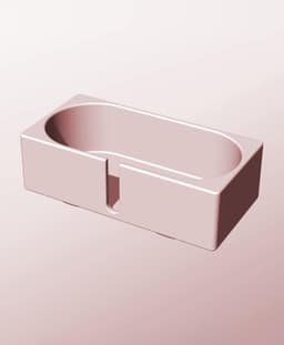CX68-45-SB Stacking slotted module bin for modern home decor 3d model