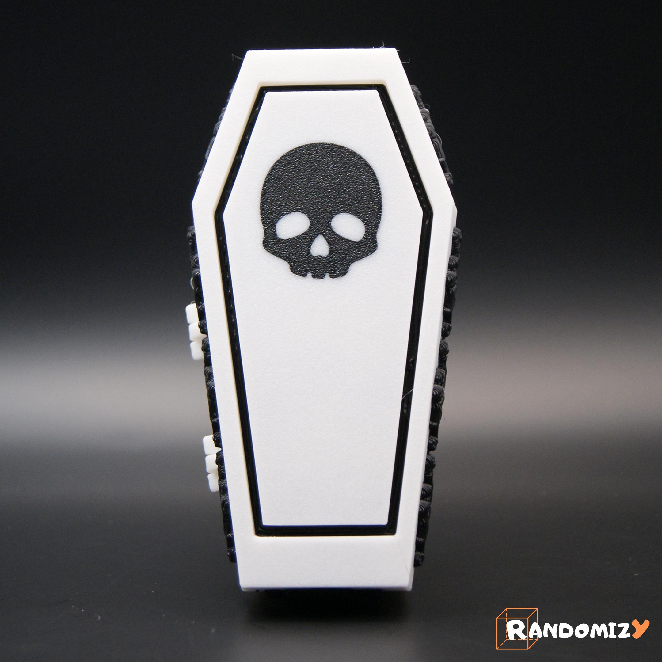 Coffin Shaped Box (Skull) 3d model