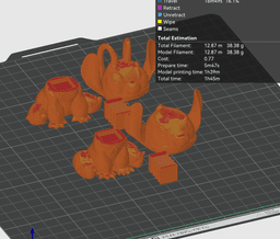 Stitch and Angel - Keychain - Topper & Bobblehead Set - No Supports 3D Print STL/3MF 3d model