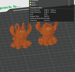 Stitch and Angel - Keychain - Topper & Bobblehead Set - No Supports 3D Print STL/3MF 3d model
