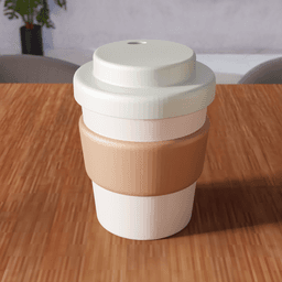 Coffee Cup - Reusable Travel Mug Minimal Drinkware 3d model
