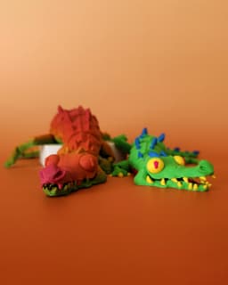 Twisty Crocodile 3d model