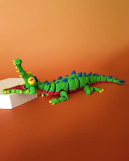 Twisty Crocodile 3d model