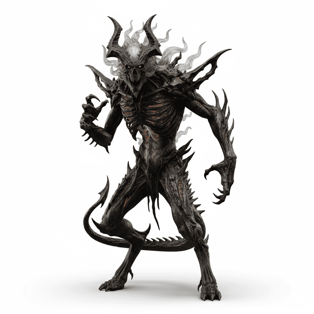 Fantasy Creature : Wraith Demon Dark Spirit Beast 3d model