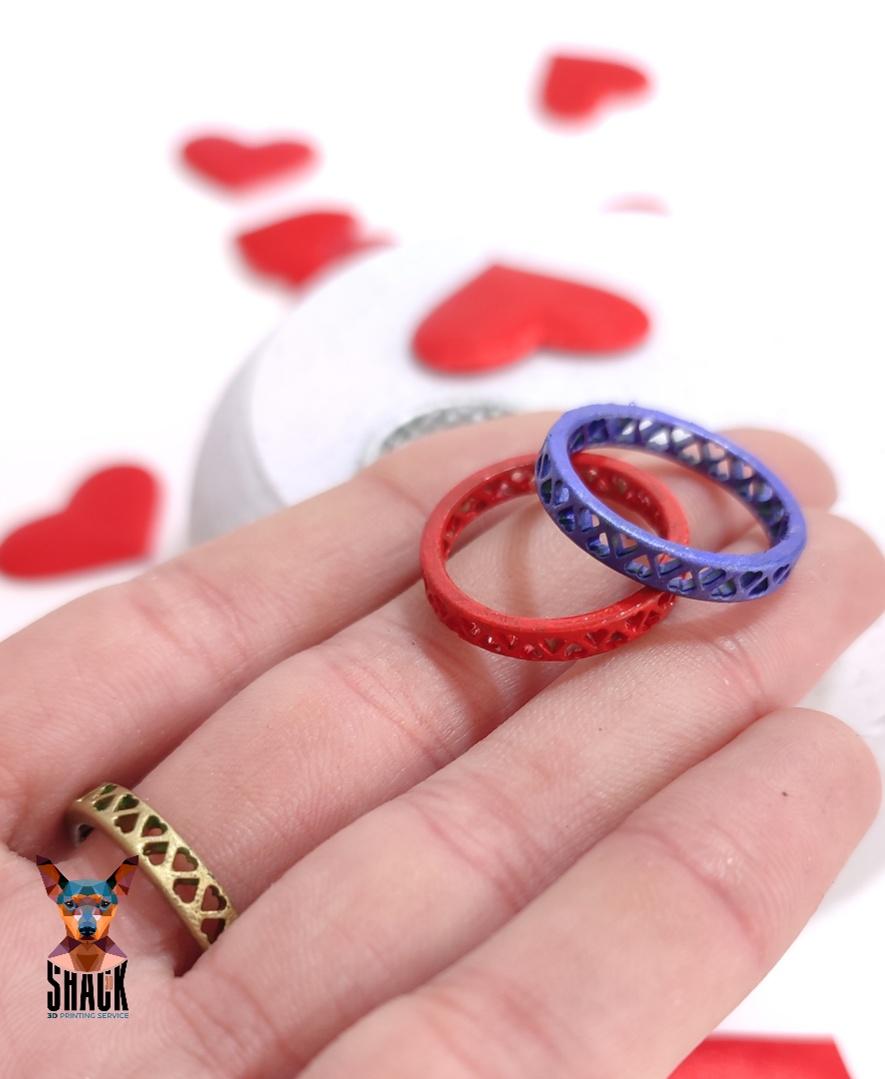 Thousand Hearts Ring 3d model