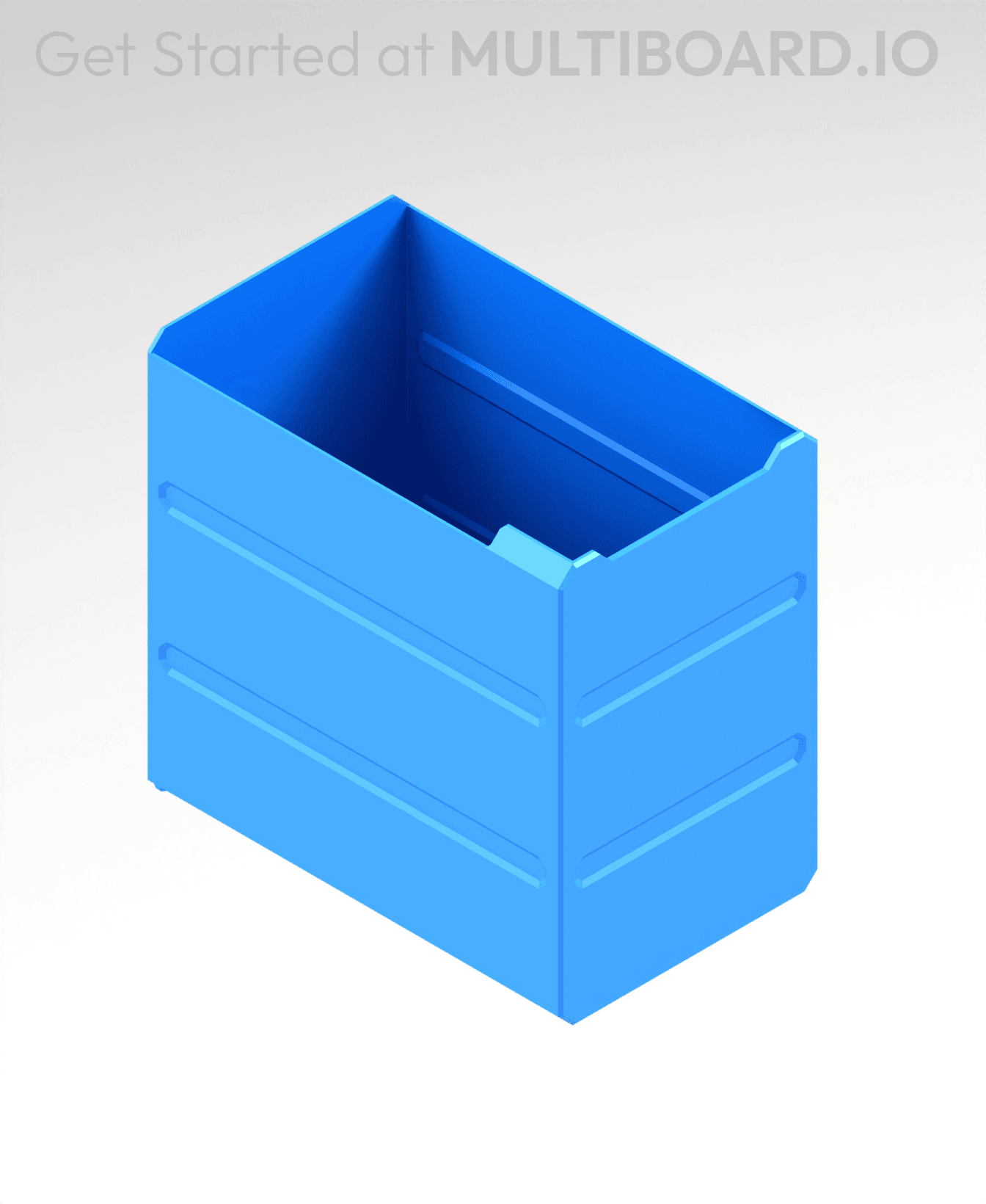 2x3x3 LU - MultiBin Simple Drawer 3d model