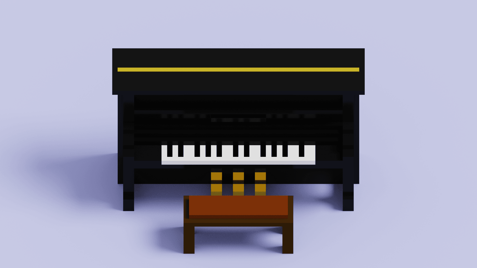 piano.obj 3d model