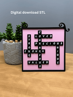 nspirational Wall Art Encouragement Print for Home Decor Office Decor Wall or Desk Decor 3d model