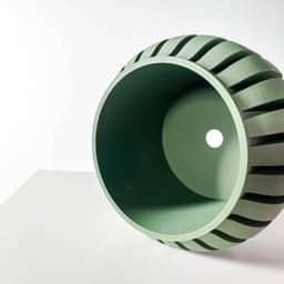The Juse Planter Pot with Drainage Tray & Stand | Modern and Unique Home Decor for Plants 3d model
