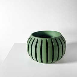 The Juse Planter Pot with Drainage Tray & Stand | Modern and Unique Home Decor for Plants 3d model