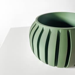 The Juse Planter Pot with Drainage Tray & Stand | Modern and Unique Home Decor for Plants 3d model