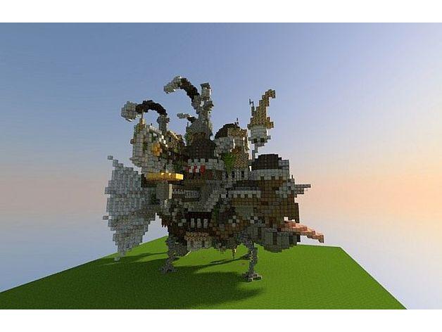 Minecraft Moving Castle 3d model