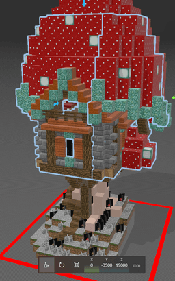 Minecraft Mushroom House 3d model