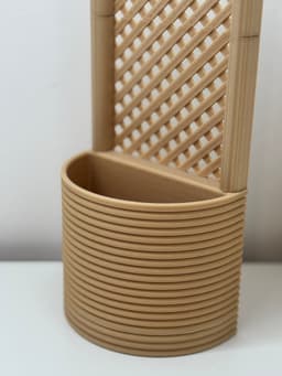 Modular Planter with Infinite Trellis – Stackable System with Water Reservoir & Assembly 3d model