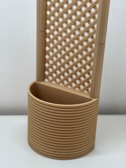 Modular Planter with Infinite Trellis – Stackable System with Water Reservoir & Assembly 3d model