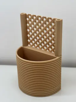 Modular Planter with Infinite Trellis – Stackable System with Water Reservoir & Assembly 3d model
