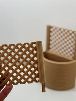 Modular Planter with Infinite Trellis – Stackable System with Water Reservoir & Assembly 3d model