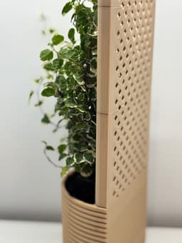 Modular Planter with Infinite Trellis – Stackable System with Water Reservoir & Assembly 3d model