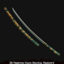 PsyLocke Breezy Butterfly Cosplay Katana Marvel Rivals 3d model