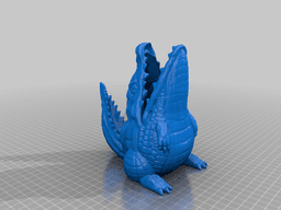 Gator Pen Cup (Print in place) 3d model