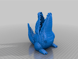 Gator Pen Cup (Print in place) 3d model