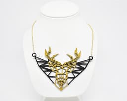 Geometric Deer Necklace 3d model