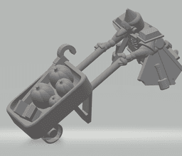 FHW: Oxchan/ Zorblin Pumpkin Wheelbarrow 3d model