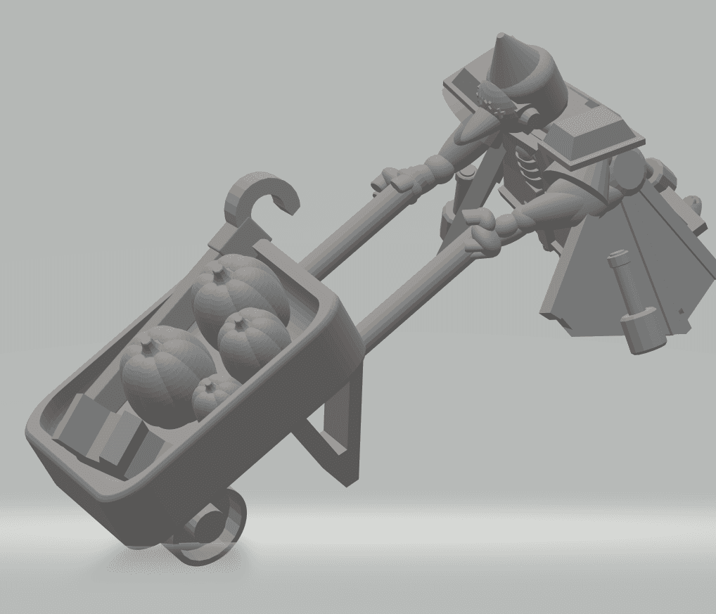 FHW: Oxchan/ Zorblin Pumpkin Wheelbarrow 3d model